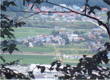 愛宕神社（山頂）から見た市街地